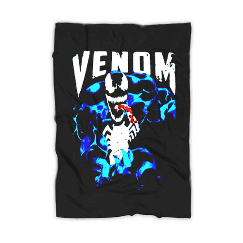 Venom Bloody Tongue Out Fleece Blanket