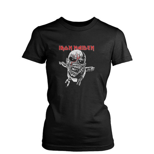 Iron Maiden Piece Of Mind Graphic Womens T-Shirt Tee