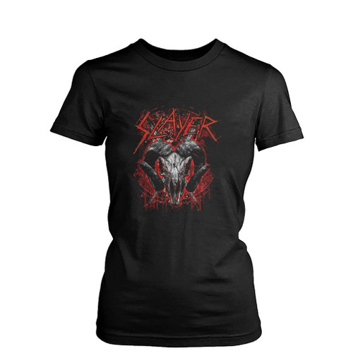 Metal Band Slayer Slayer Mongo Womens T-Shirt Tee