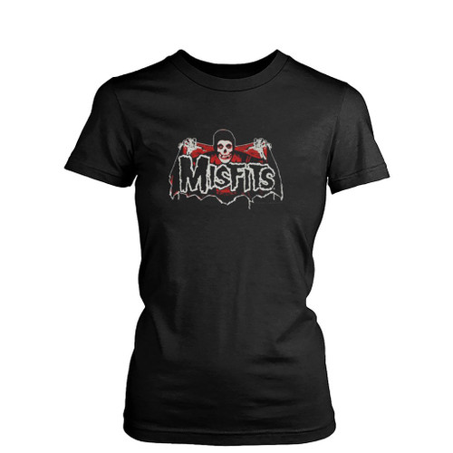 Misfits Bat Fiend Red Womens T-Shirt Tee