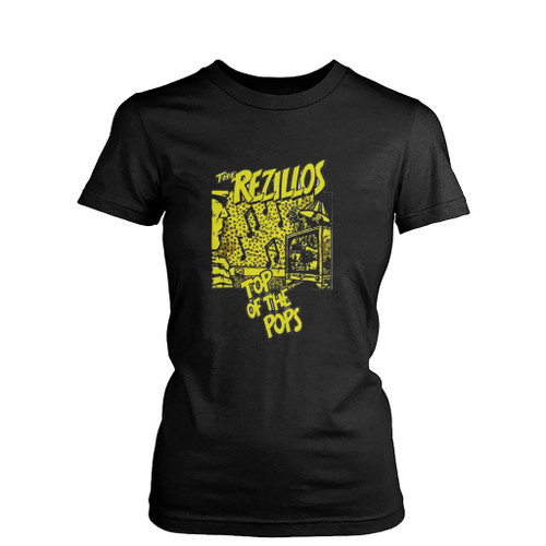 Rezillos Top Of The Pops Art Love Logo Womens T-Shirt Tee