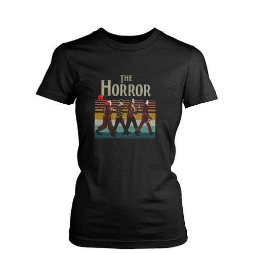 The Horror Abbey Road Womens T-Shirt Tee