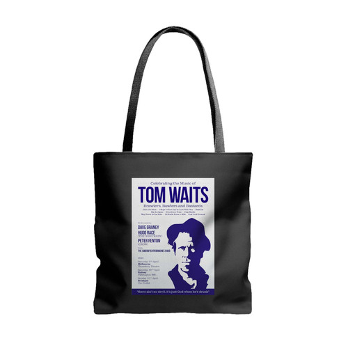 A Tribute To Tom Waits 2021 Australian Tour Tote Bags