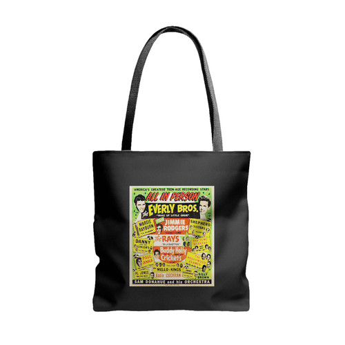 Ad65 Vintage 1950's Everly Brothers Buddy Holly Concert Tote Bags