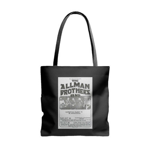 Allman Brothers Band Rock Concert 1 Tote Bags Allman Brothers Band Rock Concert 1 Tote Bags