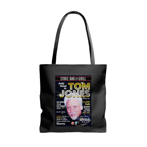 Andy Wood As Tom Jones! At Stoke Bar And Grill Plymouth On 23rd Oct 2021 Tote Bags