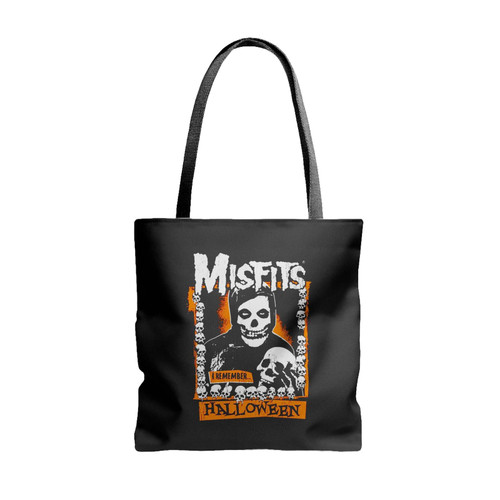 Band Misfits I Remember Halloween Fiend Tote Bags