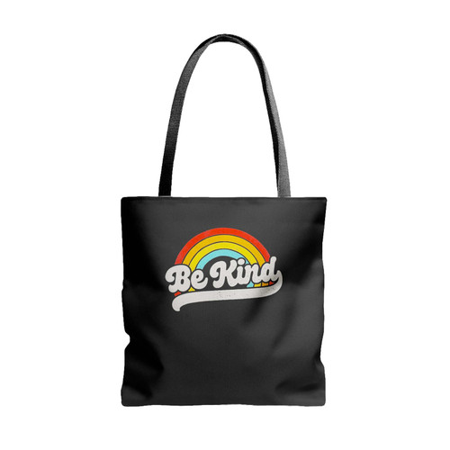 Be Kind Rainbow Inspirational Summer Tote Bags