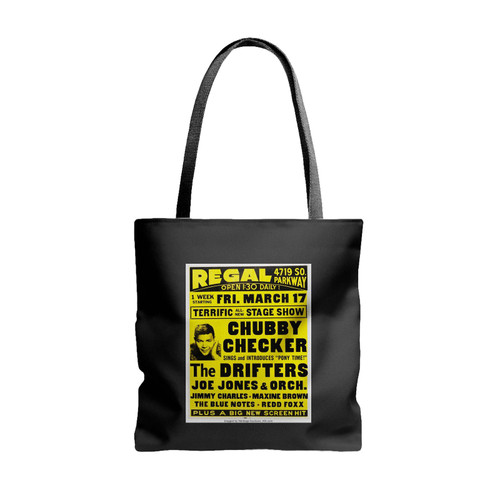 Chubby Checker The Drifters 1961 Regal Theatre Chicago Concert Tote Bags