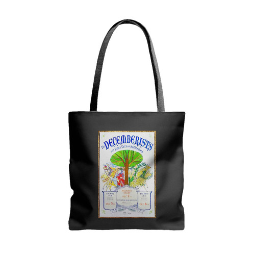 Decemberists 2007 Gig Portland Oregon Concert Tote Bags