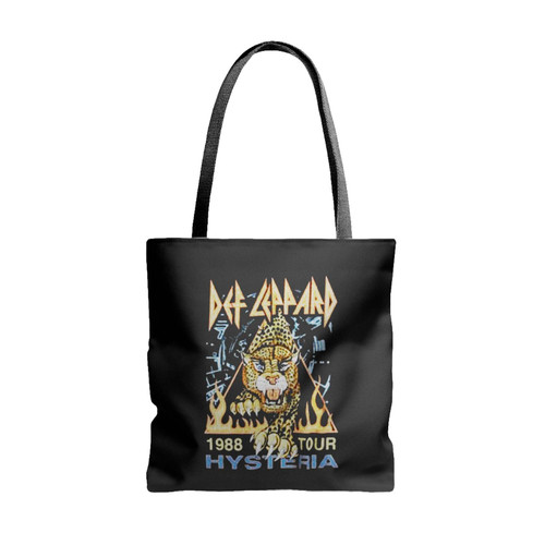 Def Leppard Hysteria '88 Tour Tote Bags