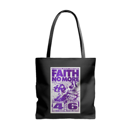 Faith No More Portland And Seattle Concert Tote Bags