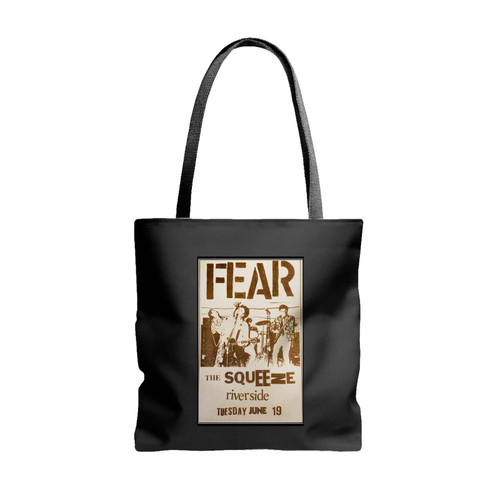 Fear At The Squeeze Nightclub In Riverside California 1977 Tote Bags
