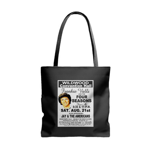 Frankie Valli & The 4 Seasons 1971 Wildwood Nj Convention Hall Concert Tote Bags