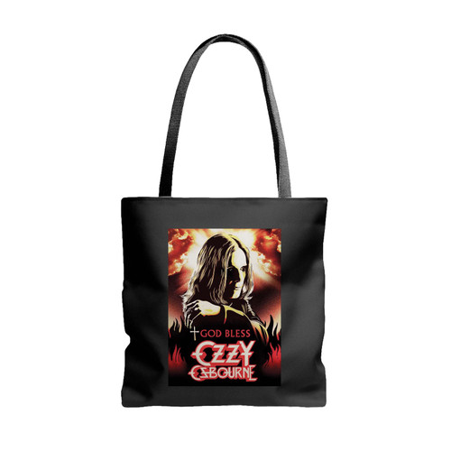 God Bless Ozzy Osbourne Tote Bags