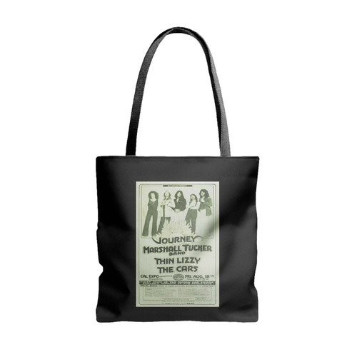 Journey And Thin Lizzy Rock Concert Tote Bags