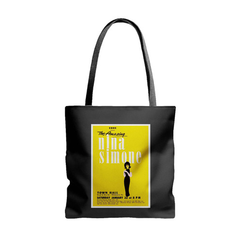 Nina Simone Philadelphia Concert Reproduction Tote Bags