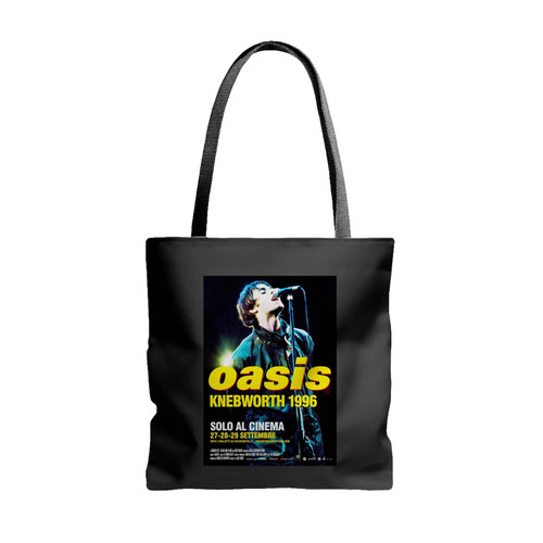 Oasis Knebworth 1996 Liam Noel Callagher Brit Pop Tote Bags