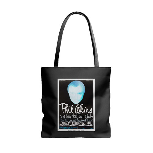 Phil Collins Brussels Forest National Concert Tote Bags