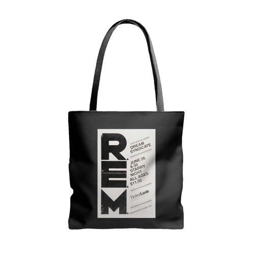 R E M The Dream Syndicate Starry Night Concert Tote Bags