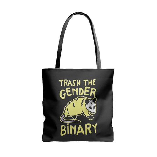 Raccoon Trash The Gender Binary Tote Bags