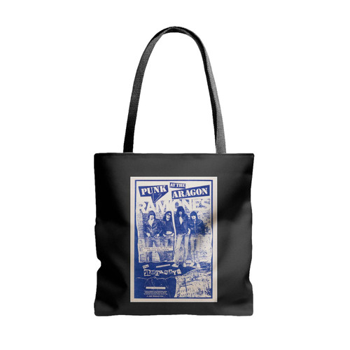 Ramones And The Runaways Punk At The Aragon 1978 Chicago Concert Tote Bags