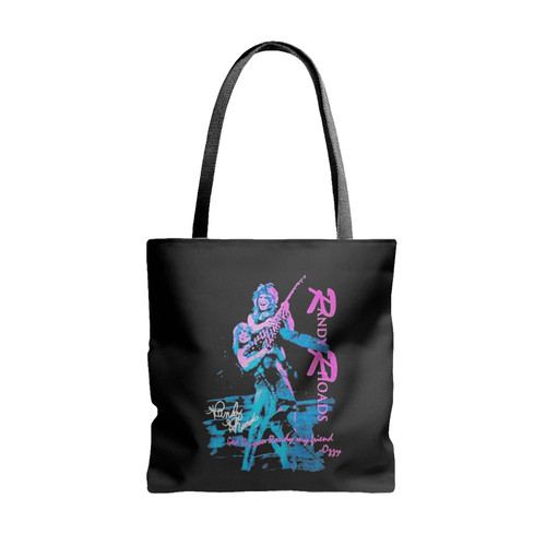 Randy Rhoads And Ozzy Osbourne Tribute Signed Tote Bags