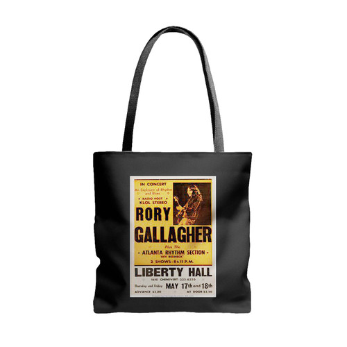 Rory Gallagher Liberty Hall Concert Tote Bags