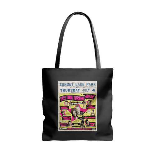 Sensational Ike And Tina Turner Revue Fourth Of July 1963 Boxing Style Concert Tote Bags