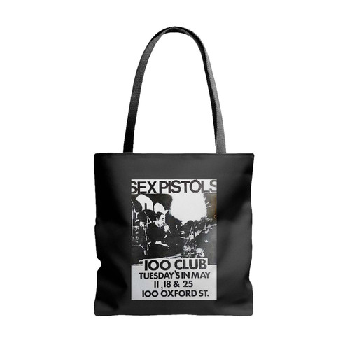 Sex Pistols 100 Club Large Concert Handbill Tote Bags