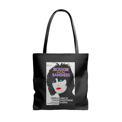 Siouxsie And The Banshees Concert 1 Tote Bags