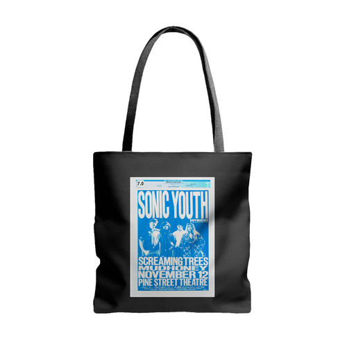 Sonic Youth Original Concert 1988 Tote Bags