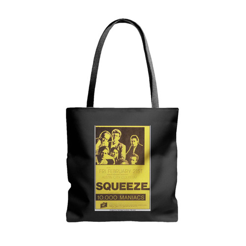 Squeeze And 10000 Maniacs At Austin City Coliseum 1988 Tote Bags