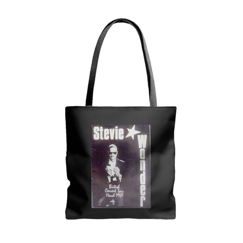 Stevie Wonder 1969 Uk Tour Tote Bags