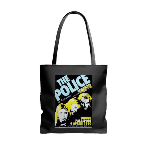 The Police Concert With Special Guest The Cramps 4 Aprile 1980 Tote Bags