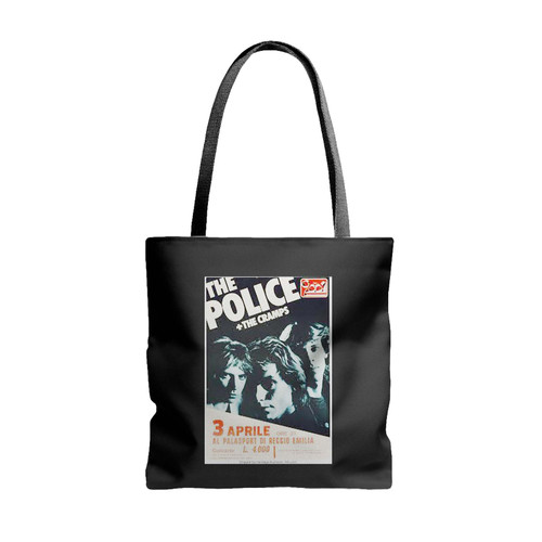 The Police Cramps Concert Tote Bags