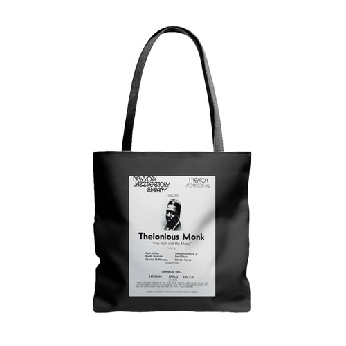 Thelonious Monk Rare Concert For One Of His Last Appearances Tote Bags