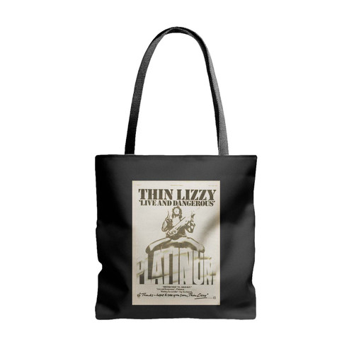 Thin Lizzy Live & Dangerous 2png Tote Bags