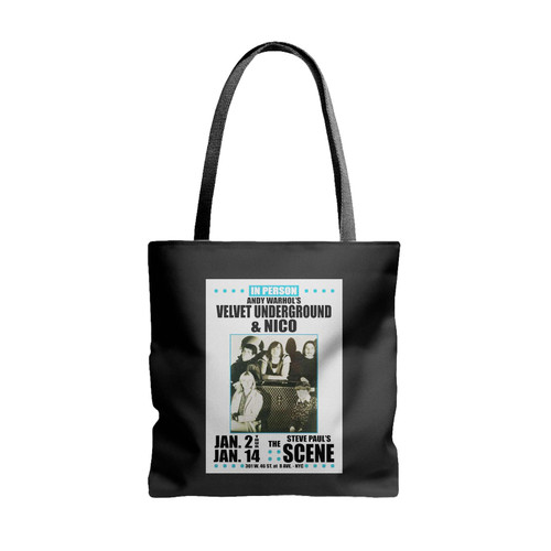 Velvet Underground Replica 1967 Concert Tote Bags