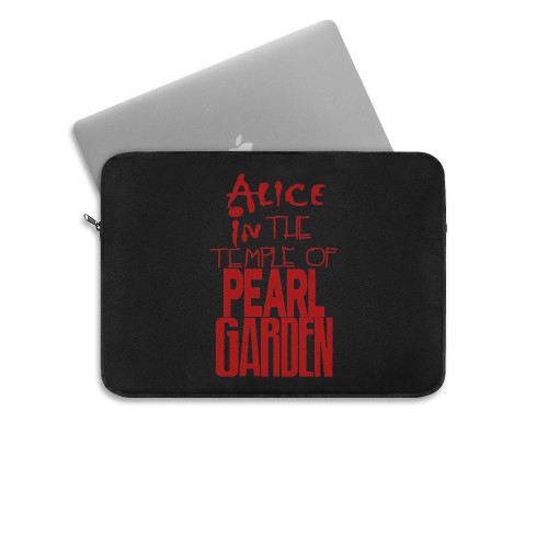 Alice In The Temple Of Pearl Garden Red Laptop Sleeve