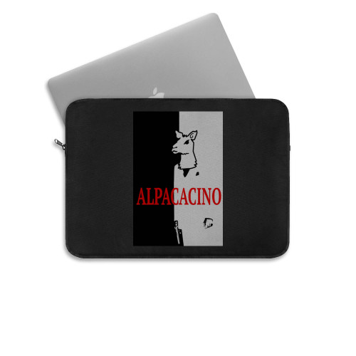 Alpaca Scarface Punny Parody Laptop Sleeve