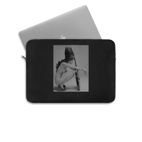 Amy Winehouse Naked Guitar Laptop Sleeve