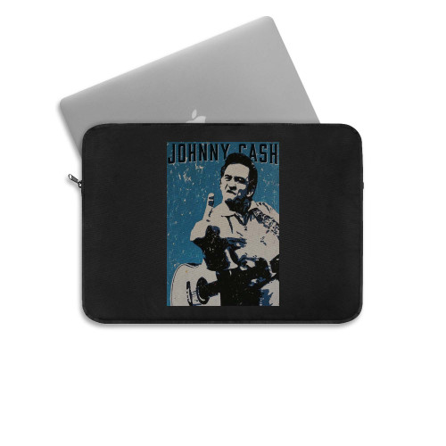 Johnny Cash Middle Finger 6 Laptop Sleeve