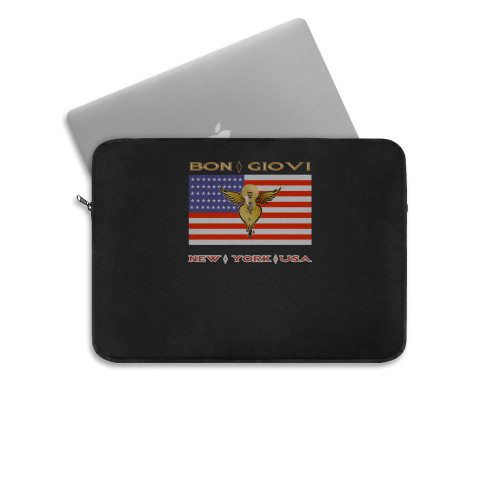 Bon Jovi Tour Flag Of The United States Laptop Sleeve