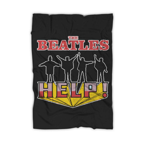 The Beatles Stop Worrying Help Band Blanket