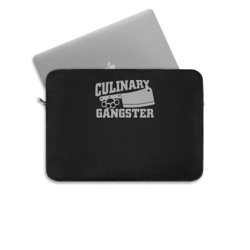 Culinary Gangster Chef Prep Cook Food Foodie Restaurant Geek Cool Laptop Sleeve