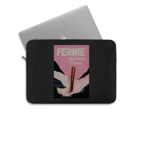 Fernie British Columbia Ski Laptop Sleeve