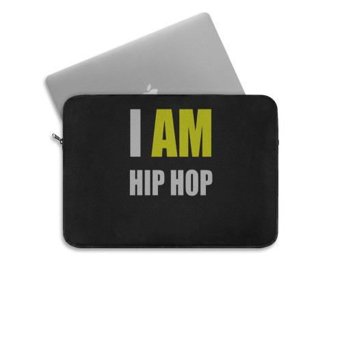 I Am Hip Hop Yellow Letter Laptop Sleeve