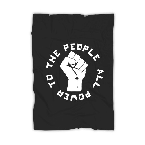All Power To The People Logo Blanket