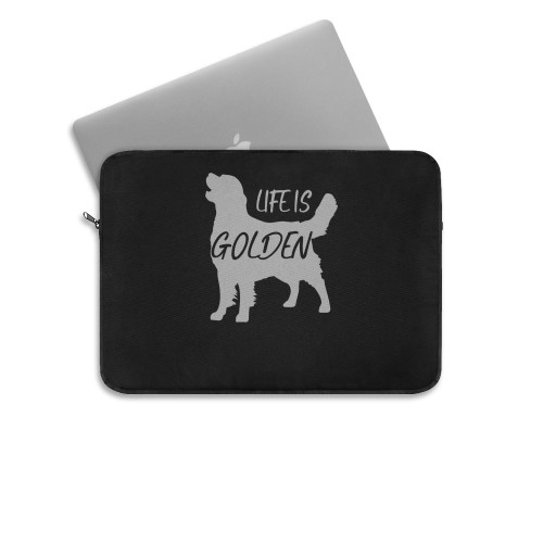 Lover Dogs Life Is Golden Retriever Laptop Sleeve